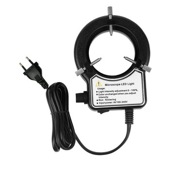 Μικροσκόπιο LED Ring Light Illuminator Lamp for Microscope Circle Light Βιομηχανικό μικροσκόπιο κάμερας πηγή φωτός Βύσμα ΕΕ