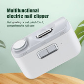 Intelligens automata elektromos körömvágó többfunkciós körömcsiszoló körömpolírozó USB töltés