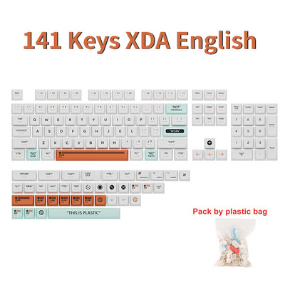 141 клавиша XDA Profile Пластмасови тематични клавишни капачки PBT Dye Sublimation Key Caps Kit for GMK67 Gaming Mechanical Keyboard MX Switches