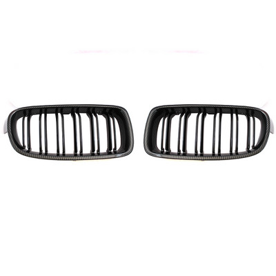 Kiváló minőségű ABS autóstílusú első veserács kettős léc rács BMW F30 F31 F35 2012-2018 320i 325i 328i autótartozékokhoz
