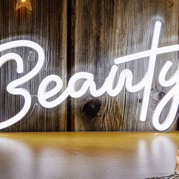 Chi-buy LED Neon Beauty Захранвани от USB Неонови надписи Нощна лампа 3D стенно изкуство и Стая за игри Спалня Всекидневна Декорация Лампа Табели