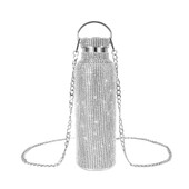 500 ml/750 ml luxus gyémánt termosz palack láncos lombik vákuum kupa rozsdamentes acél vízforraló lányoknak női ajándék palack