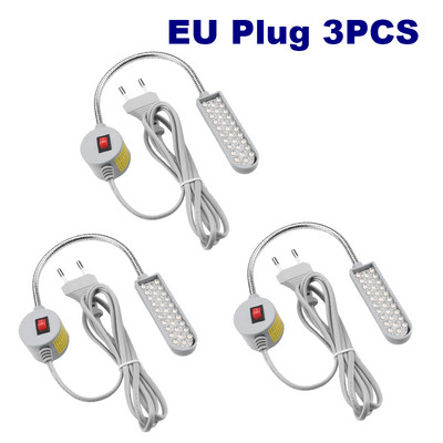 30 LED pramoninių siuvimo mašinų apšvietimas lempų drabužių mašinų priedai darbo šviesa 360° lankstūs pramoniniai žibintai su žąsine kakleliu