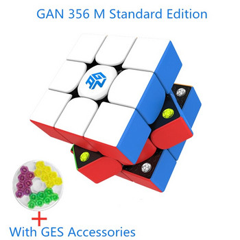 GAN 356 M 3x3x3 Magnetic Magic Speed Cube Gan χωρίς αυτοκόλλητο Gan 356M Professional Fidget Toys GAN 356 M Lite Cubo Magico Puzzle