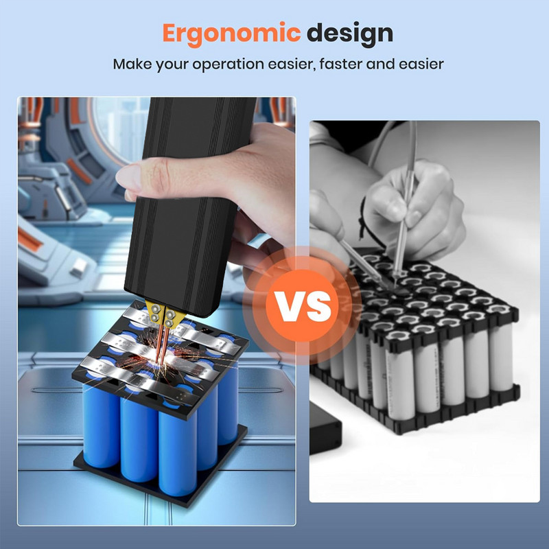 DIY prijenosni ručni baterijski točkasti zavarivač za litijsku bateriju 18650, zavarivanje trake od nikla i pojasa od nikla