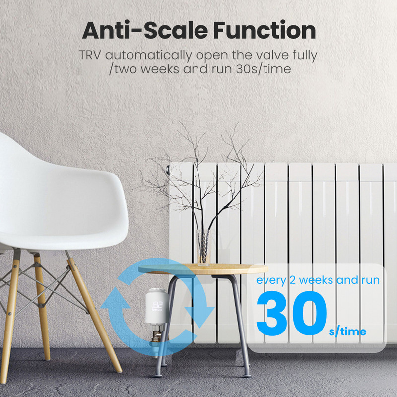 AVATTO Tuya ZigBee radiatoriaus pavaros termostatas, išmanusis TRV termostatinio vožtuvo temperatūros valdiklis, darbas Alexa Google Home