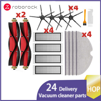 Skirta Xiaomi Roborock S5 Max S50 S55 S5 S6 S6 MaxV S6 Pure E4 E5 roboto dulkių siurblio atsarginėms dalims Pagrindinis šoninis šepetys Hepa filtro šluostė