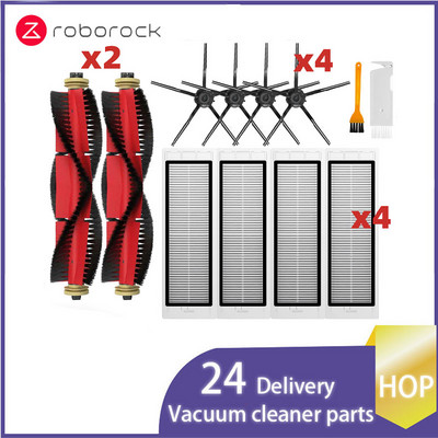 Skirta Xiaomi Roborock S5 Max S50 S55 S5 S6 S6 MaxV S6 Pure E4 E5 roboto dulkių siurblio atsarginėms dalims Pagrindinis šoninis šepetys Hepa filtro šluostė