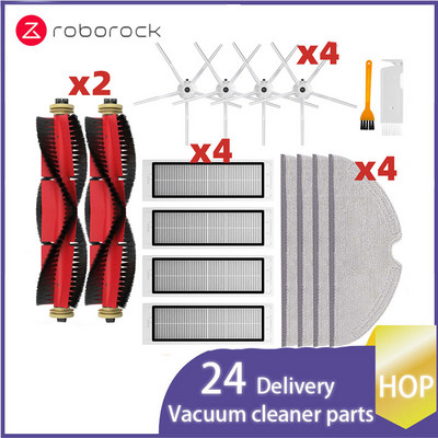 Skirta Xiaomi Roborock S5 Max S50 S55 S5 S6 S6 MaxV S6 Pure E4 E5 roboto dulkių siurblio atsarginėms dalims Pagrindinis šoninis šepetys Hepa filtro šluostė