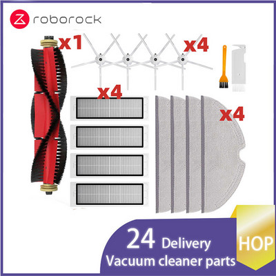 Skirta Xiaomi Roborock S5 Max S50 S55 S5 S6 S6 MaxV S6 Pure E4 E5 roboto dulkių siurblio atsarginėms dalims Pagrindinis šoninis šepetys Hepa filtro šluostė