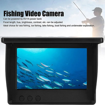 Fish Finder LCD 4,3-инчов дисплей Подводна 220° камера за риболов Водоустойчив IPS 1080P 9 часа издръжливост Нощно виждане 15/20/30m