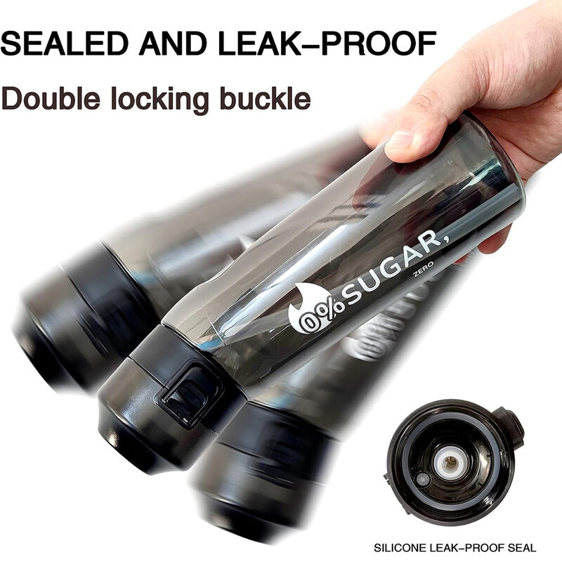 Aromatizuotas vandens butelis 650 ml Sporto Alr Up geriamasis butelis 7 vaisių kvapų ankštys vandens puodelis, skirtas lauko stovyklavimui, fitneso madai