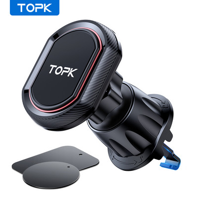 TOPK mágneses telefon autóba szerelhető telefontartó autókhoz légtelenítő bővítő kampós autós telefontartó a legerősebb mágnessel telefonokhoz