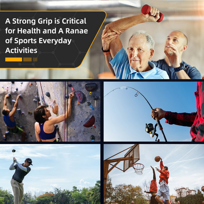 Sukibimo stiprumo matuoklis 265 Lbs/120 kg Skaitmeninis rankinis dinamometras Rankenos stiprumo matuoklis USB LCD ekranas Rankena skirta jėgos treniruotėms