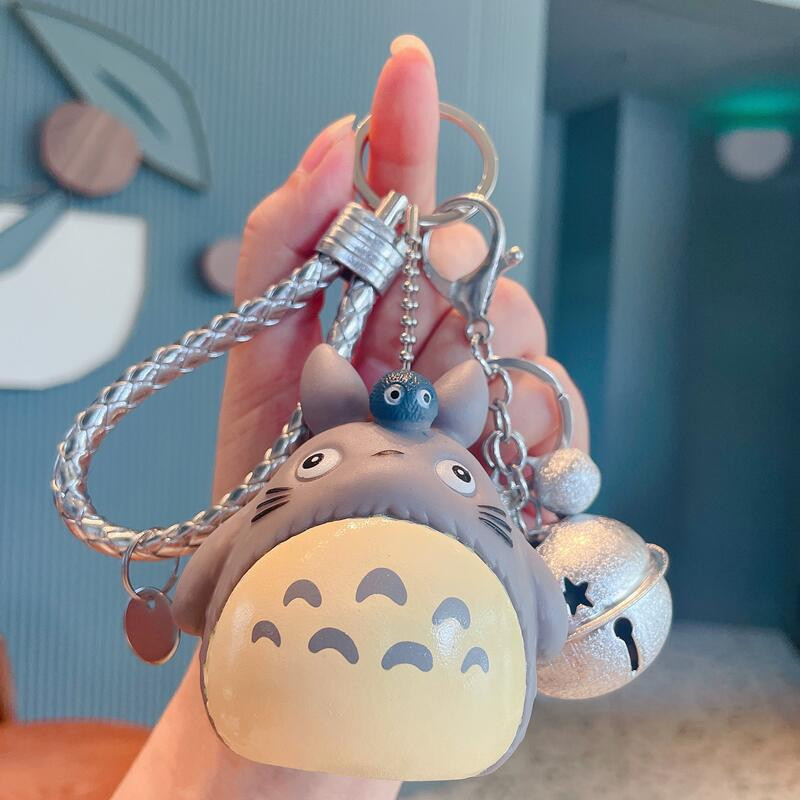 Breloc Totoro cu chei de desene animate, pandantiv, mașină, păpușă, ornament, lanț de chei, cuplu, geantă, lanț suspendat, cadou cu ridicata