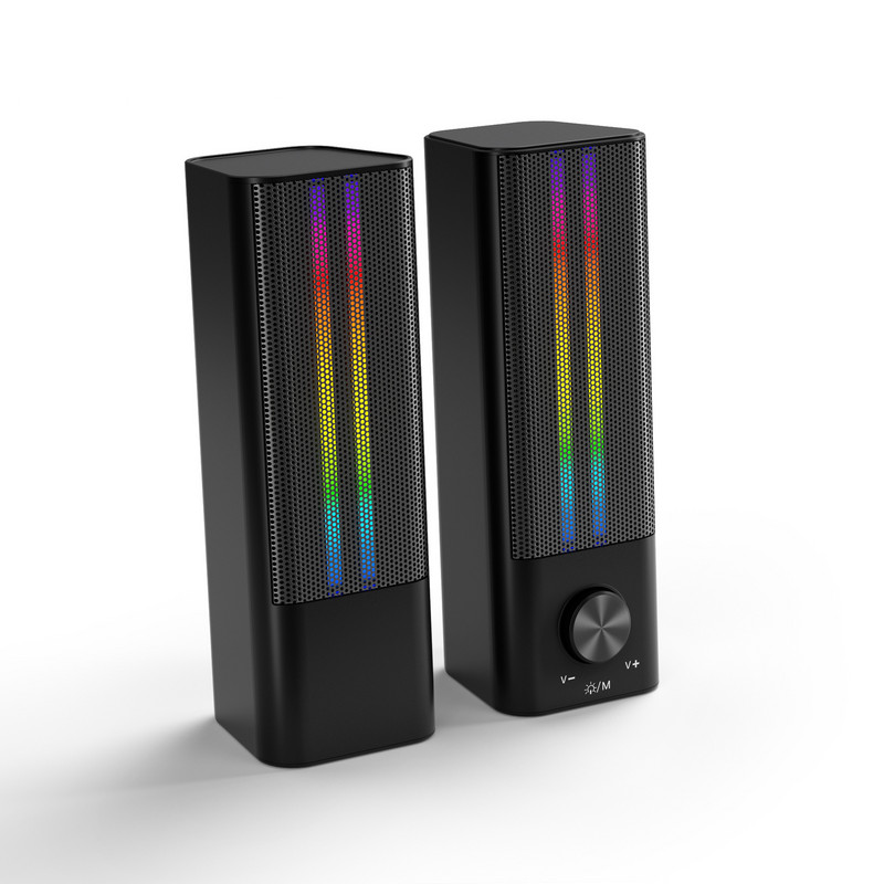 Uus eramudel Sound Blaster Network Metal Gift Bluetooth kõlar Spektri valgustus Väike kodu pikk riba teleri heli