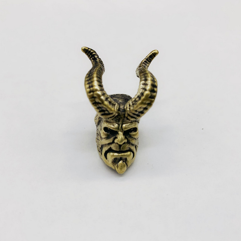  рог хелбой ключодържател висулка месингов нож катастрофа кола ключодържател Направи си сам с чиста мед