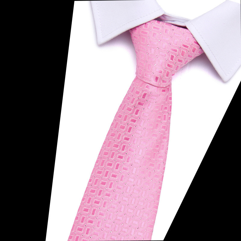 Férfi nyakkendők nagykereskedelme, poliészter selyem jacquard nyakkendő férfi 7,5 cm-es, határon átnyúló akciós