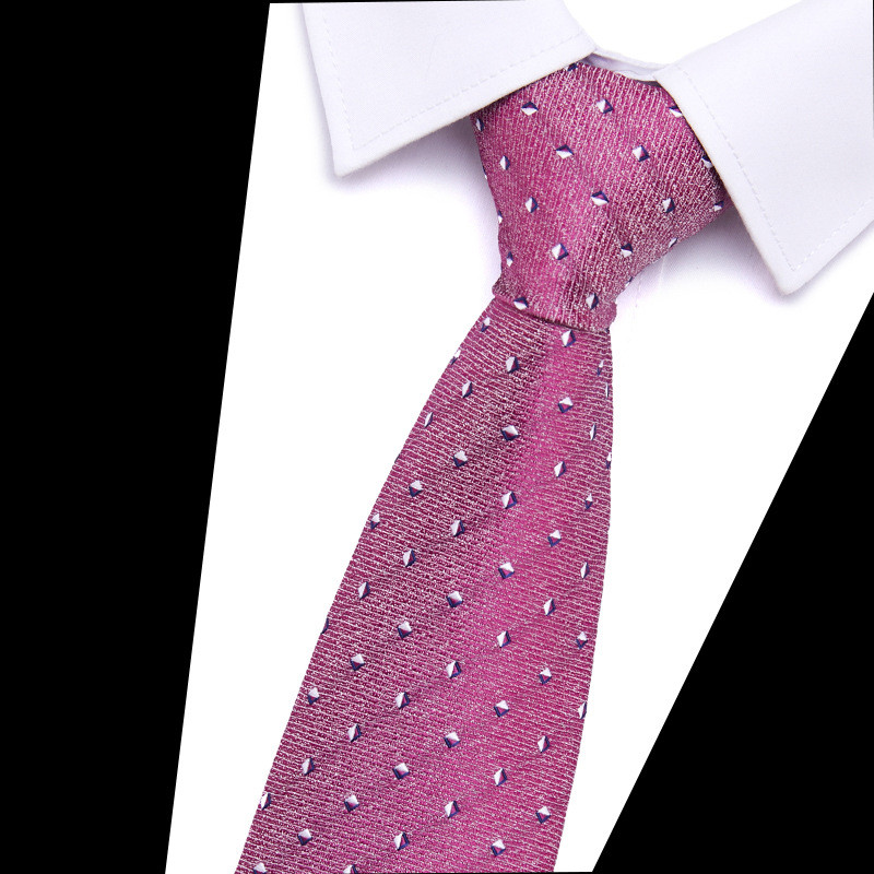 Férfi nyakkendők nagykereskedelme, poliészter selyem jacquard nyakkendő férfi 7,5 cm-es, határon átnyúló akciós