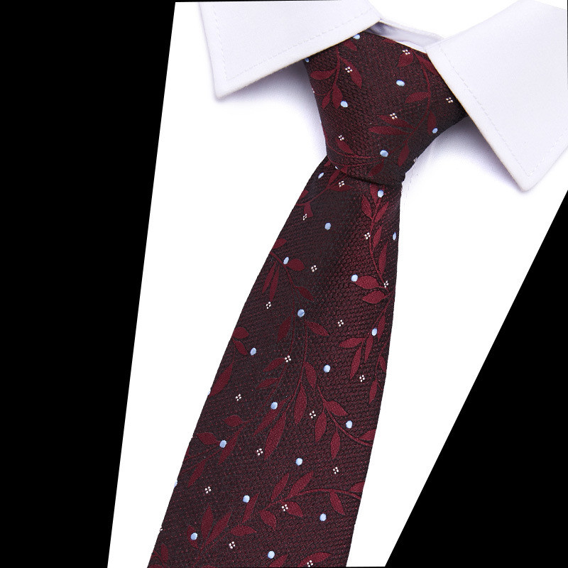 Férfi nyakkendők nagykereskedelme, poliészter selyem jacquard nyakkendő férfi 7,5 cm-es, határon átnyúló akciós