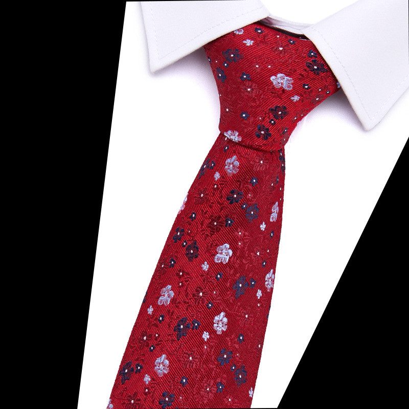 Férfi nyakkendők nagykereskedelme, poliészter selyem jacquard nyakkendő férfi 7,5 cm-es, határon átnyúló akciós