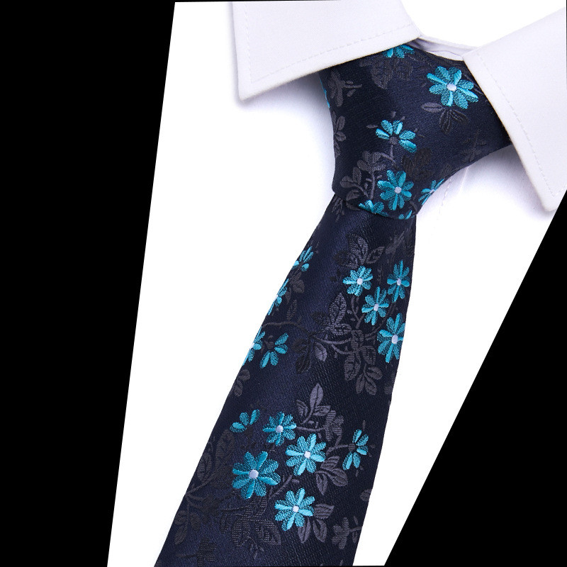 Férfi nyakkendők nagykereskedelme, poliészter selyem jacquard nyakkendő férfi 7,5 cm-es, határon átnyúló akciós