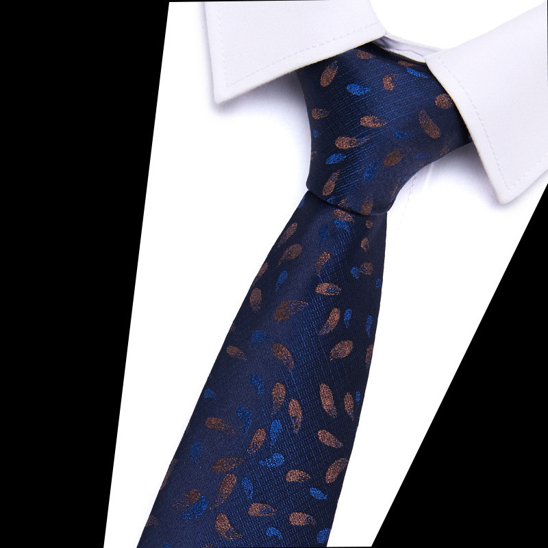 Férfi nyakkendők nagykereskedelme, poliészter selyem jacquard nyakkendő férfi 7,5 cm-es, határon átnyúló akciós