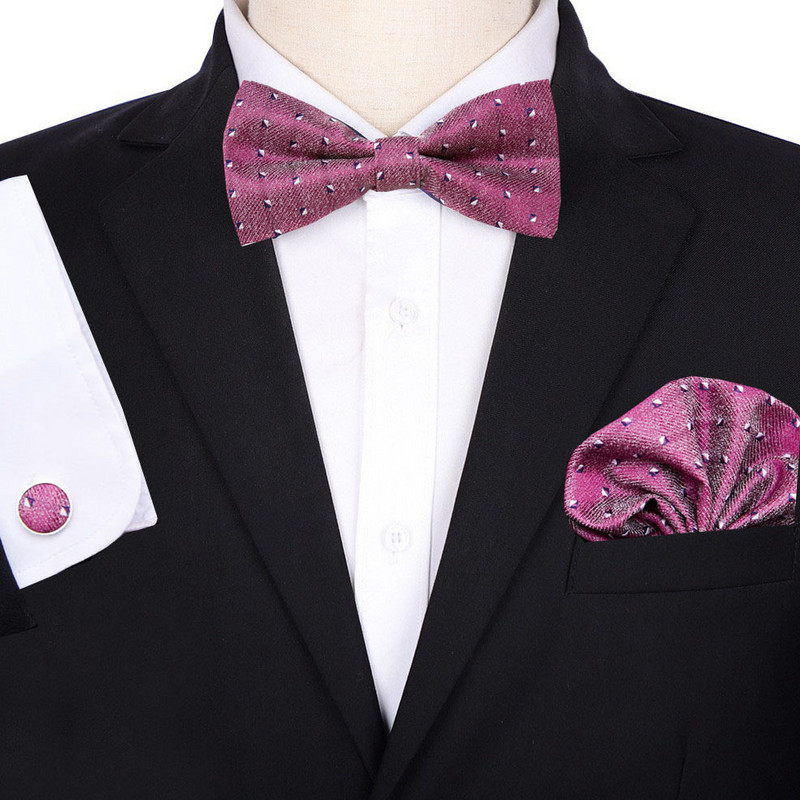 Papion Barbat Nunta Mire Mire Costum coreean Roșu Burgundia Papion bărbați La modă