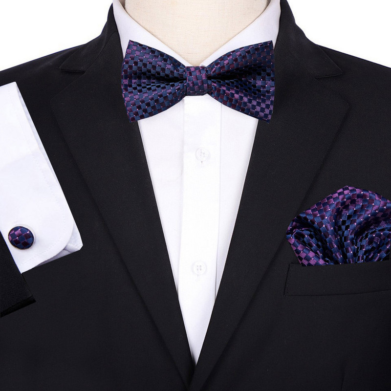 Papion Barbat Nunta Mire Mire Costum coreean Roșu Burgundia Papion bărbați La modă