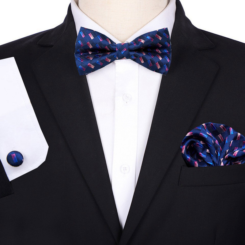 Papion Barbat Nunta Mire Mire Costum coreean Roșu Burgundia Papion bărbați La modă