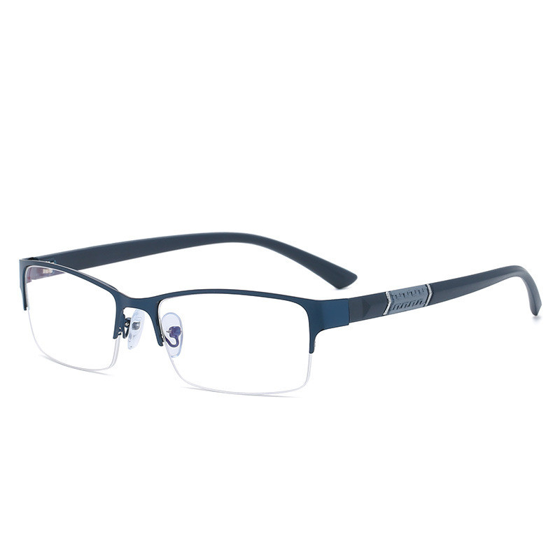 Férfi üzleti félkeretes színváltoztató szemüvegek, nem vényköteles kék fény elleni szemüvegek Internetes hírességek rövidlátás úri szemüvegek