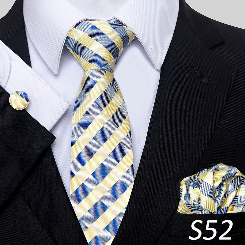 Transfrontalier de vânzare fierbinte cravată pentru bărbați costum din trei piese serie în dungi de modă europeană și americană cravată en-gros în stoc