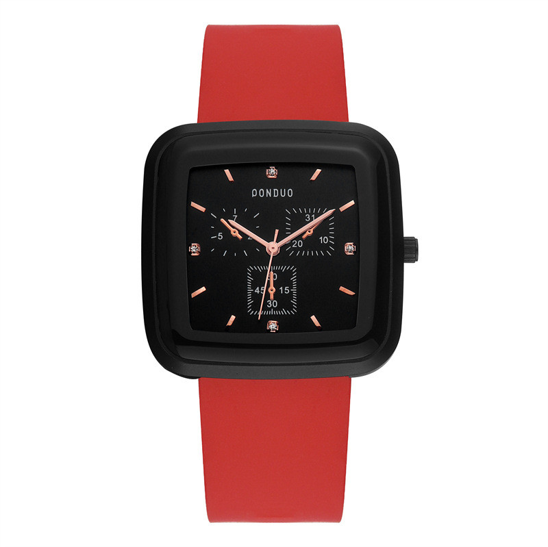 Douyin, popular, generos, ceas simplu, de afaceri, pentru femei, cu quartz, la modă, curea din silicon, rezistent la apă, diverse ceasuri pentru femei