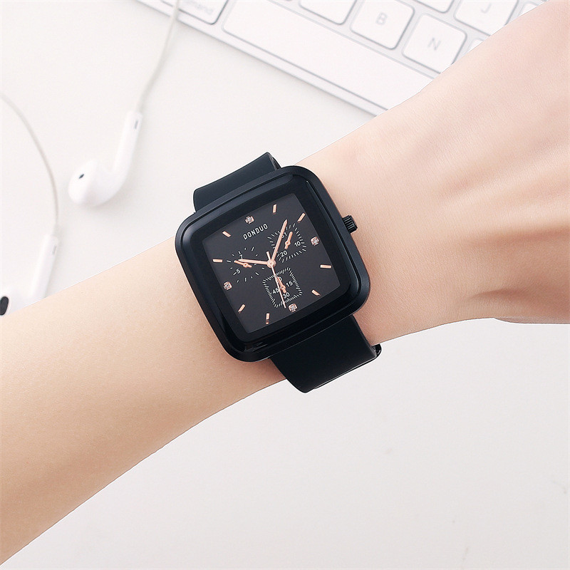 Douyin, popular, generos, ceas simplu, de afaceri, pentru femei, cu quartz, la modă, curea din silicon, rezistent la apă, diverse ceasuri pentru femei