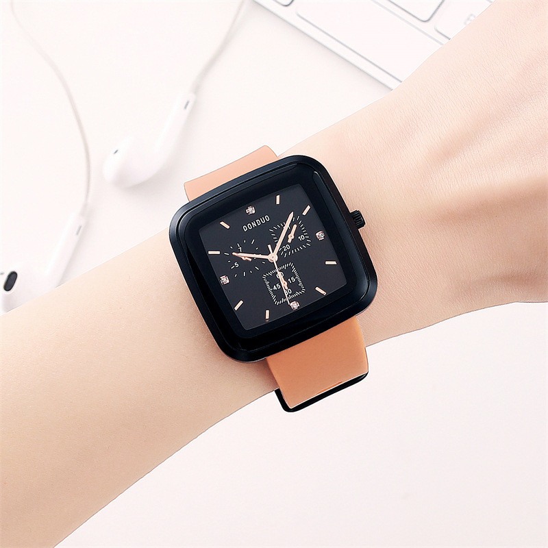 Douyin, popular, generos, ceas simplu, de afaceri, pentru femei, cu quartz, la modă, curea din silicon, rezistent la apă, diverse ceasuri pentru femei