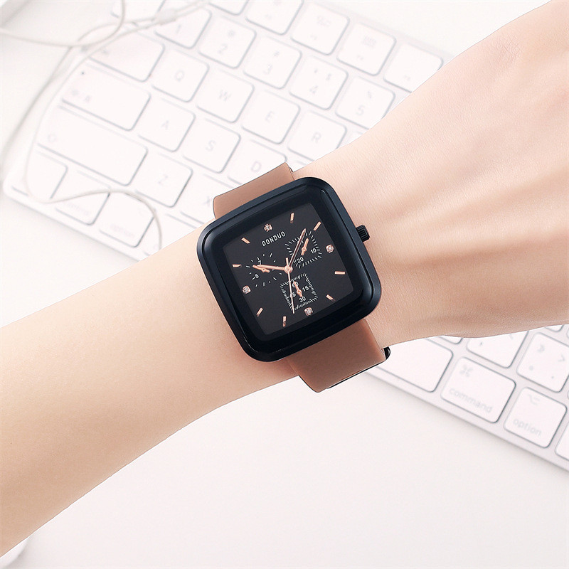 Douyin, popular, generos, ceas simplu, de afaceri, pentru femei, cu quartz, la modă, curea din silicon, rezistent la apă, diverse ceasuri pentru femei