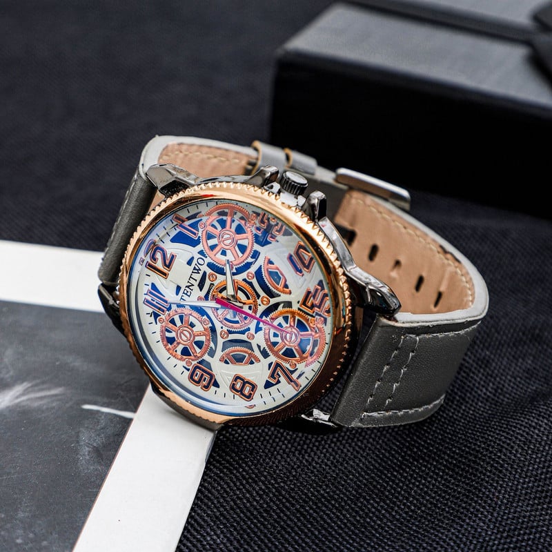 Comerț exterior nou ceas bărbătesc cu cadran mare ceas en-gros fashion business ceas modern individual quartz ceas bărbătesc