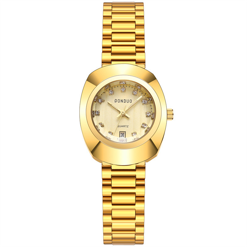 Ceas cu disc săgeată nouă europeană și americană săgeată cu diamant, monocrom, ceas de cuarț rezistent la apă, ceas clasic în formă de ou