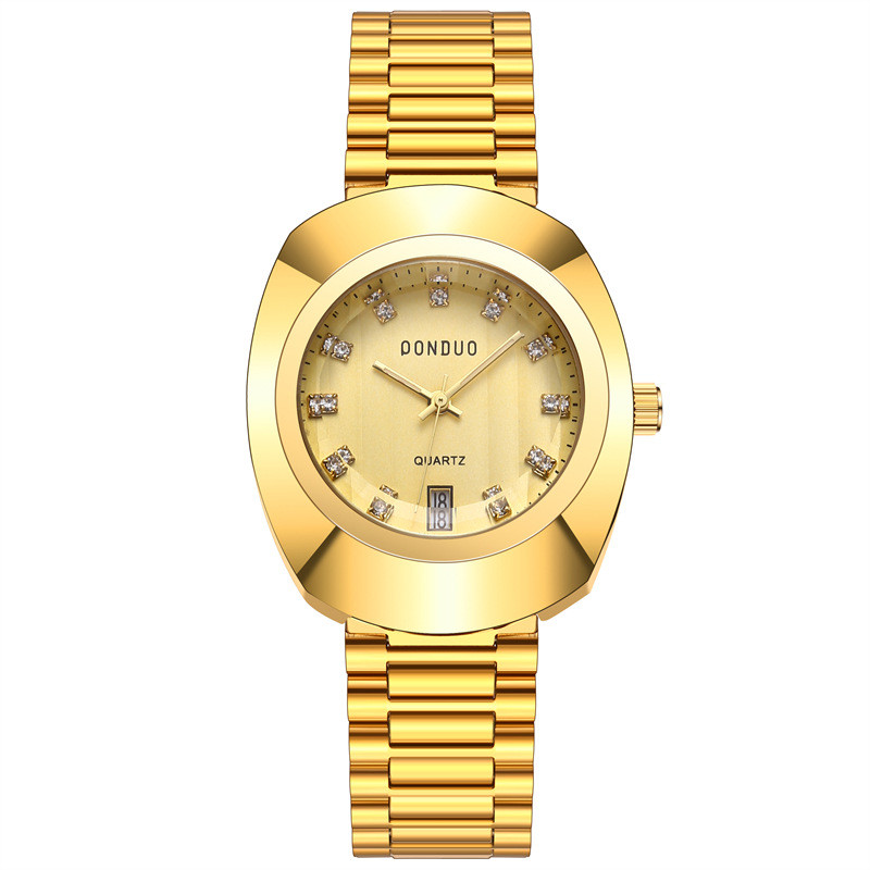 Ceas cu disc săgeată nouă europeană și americană săgeată cu diamant, monocrom, ceas de cuarț rezistent la apă, ceas clasic în formă de ou