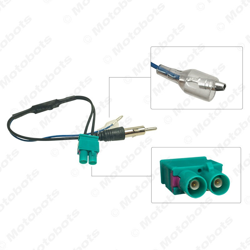 Potrivit pentru amplificatorul de antenă de navigație audio auto Volkswagen dual head FAKRA de conversie a antenei radio