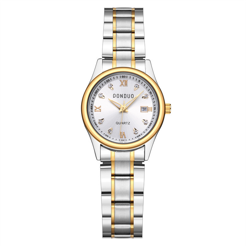 Toamnă și iarnă perechi noi de ceasuri europene și americane, perechi de modă și petrecere a timpului liber, ceas cu quartz, ceas cu diamant, rezistent la apă, tridimensional.