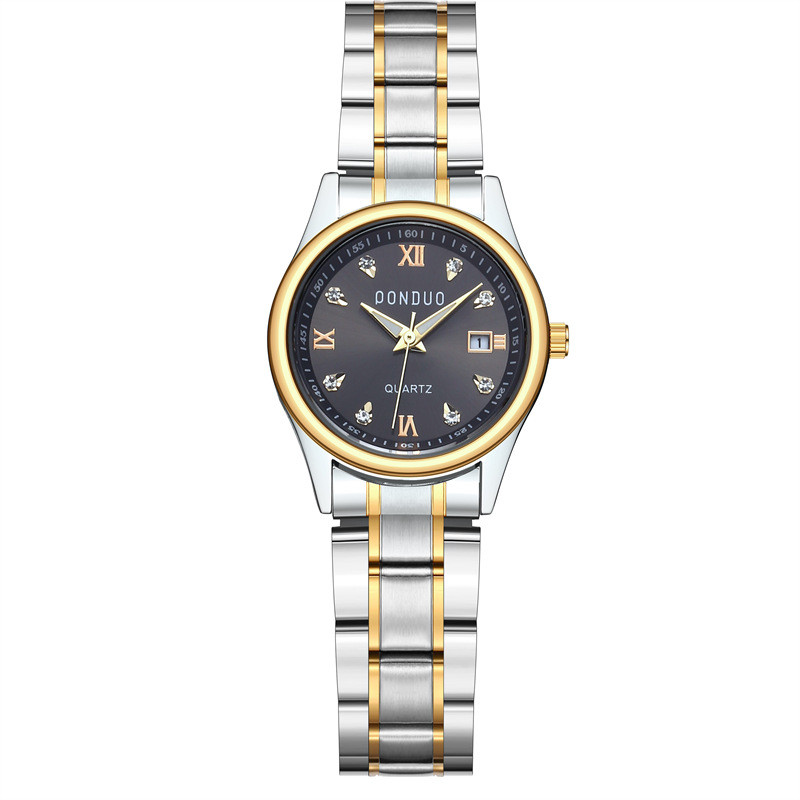 Toamnă și iarnă perechi noi de ceasuri europene și americane, perechi de modă și petrecere a timpului liber, ceas cu quartz, ceas cu diamant, rezistent la apă, tridimensional.