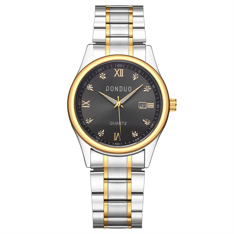 Toamnă și iarnă perechi noi de ceasuri europene și americane, perechi de modă și petrecere a timpului liber, ceas cu quartz, ceas cu diamant, rezistent la apă, tridimensional.