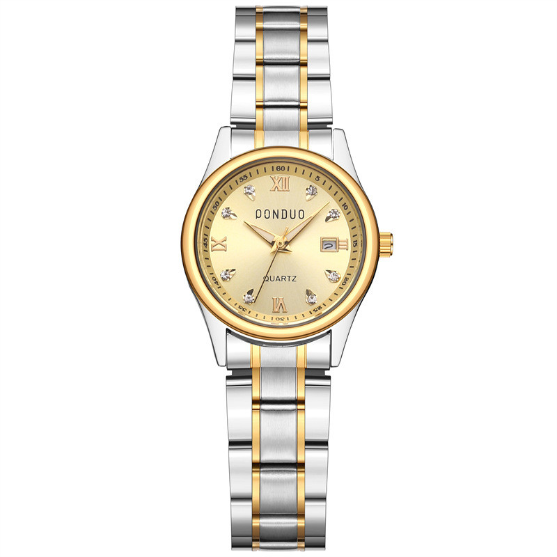 Toamnă și iarnă perechi noi de ceasuri europene și americane, perechi de modă și petrecere a timpului liber, ceas cu quartz, ceas cu diamant, rezistent la apă, tridimensional.