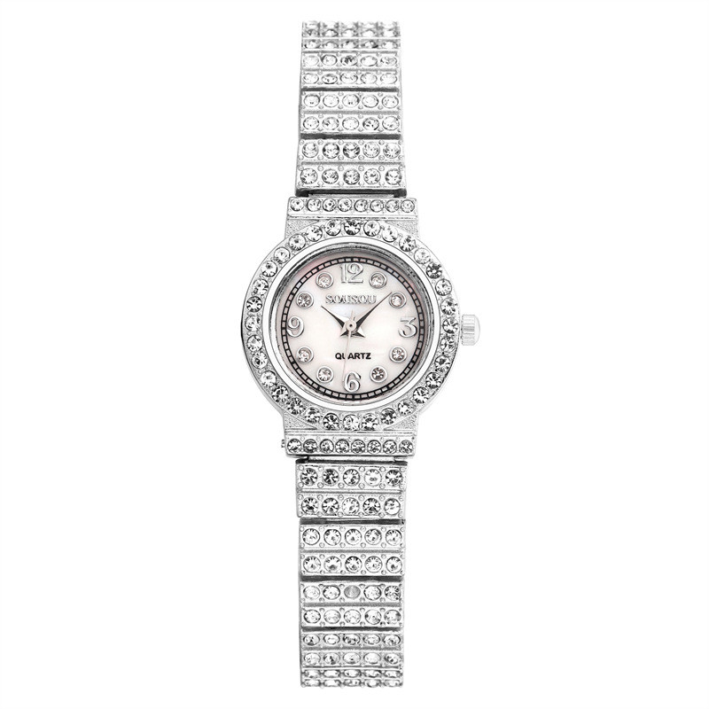2023, la modă transfrontalieră, ceas pentru femei, ceas cu quartz complet automat pentru femei, plin de diamante, pentru fete, ceas cu cadran mic