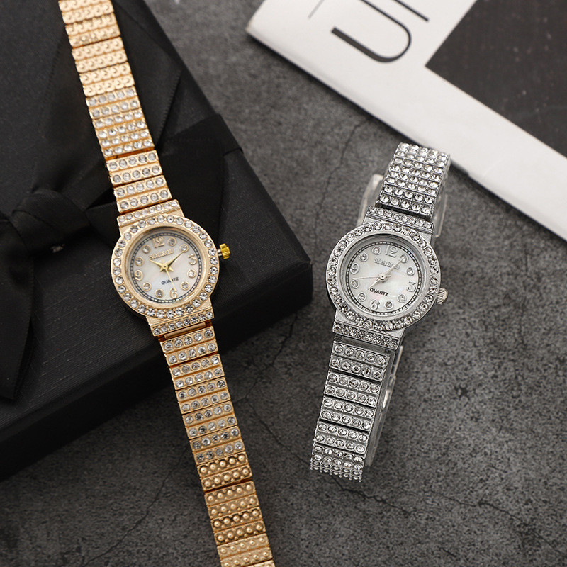 2023, la modă transfrontalieră, ceas pentru femei, ceas cu quartz complet automat pentru femei, plin de diamante, pentru fete, ceas cu cadran mic