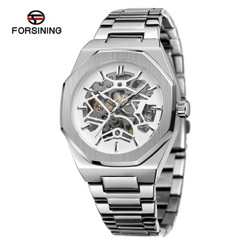 forsining 344 hollow mechanical fashion casual ευρωπαϊκό και αμερικανικό αυτόματο μηχανικό ανδρικό ρολόι