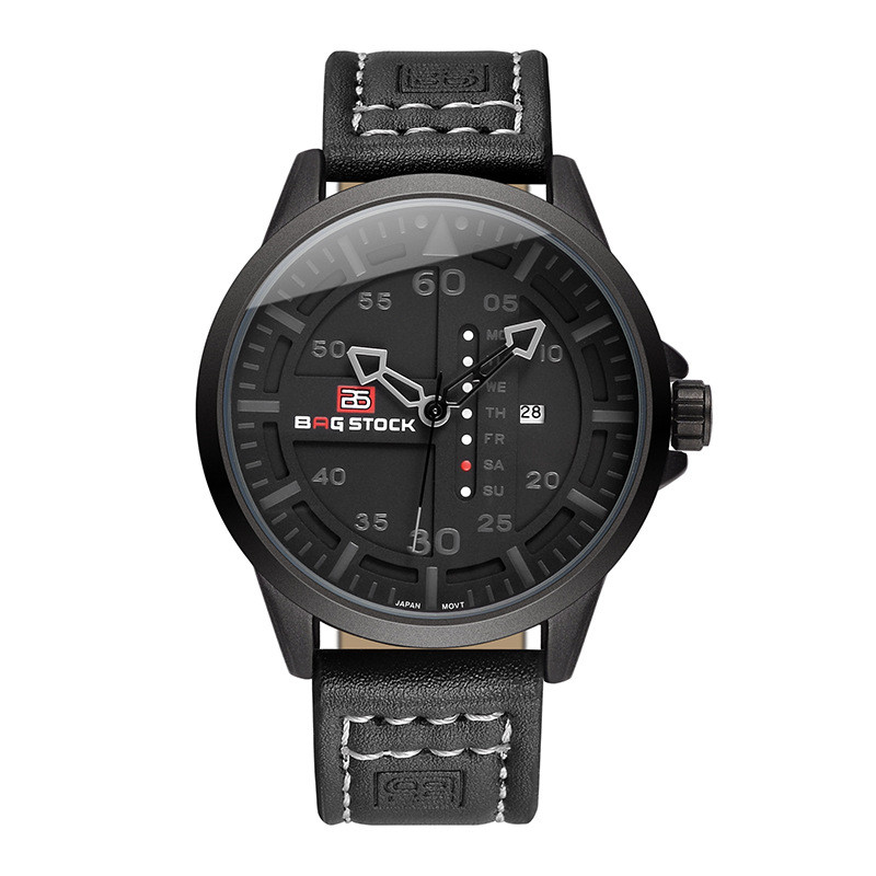 Ceas de cuarț pentru comerț exterior cu centură de oțel de modă Bergstein, cu sticlă armată, rezistent la perii, rezistent la zgârieturi și impermeabil, ceas de export pentru bărbați