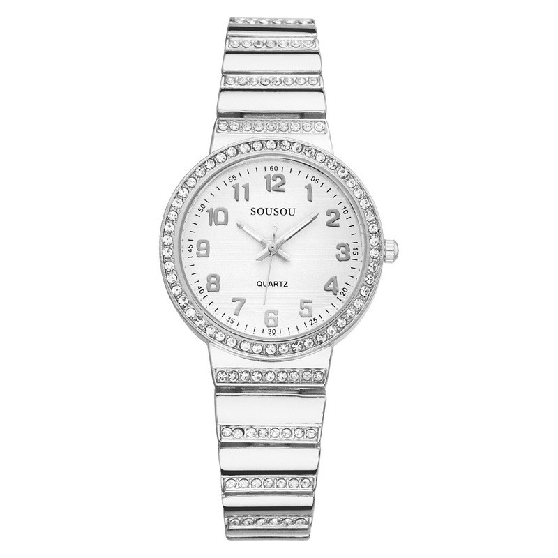 Curea de ceas din aluminiu de lux pentru femei, stil nou, simplu, modern, rotund, nișă, ceas mic de aur, ceas cu quartz