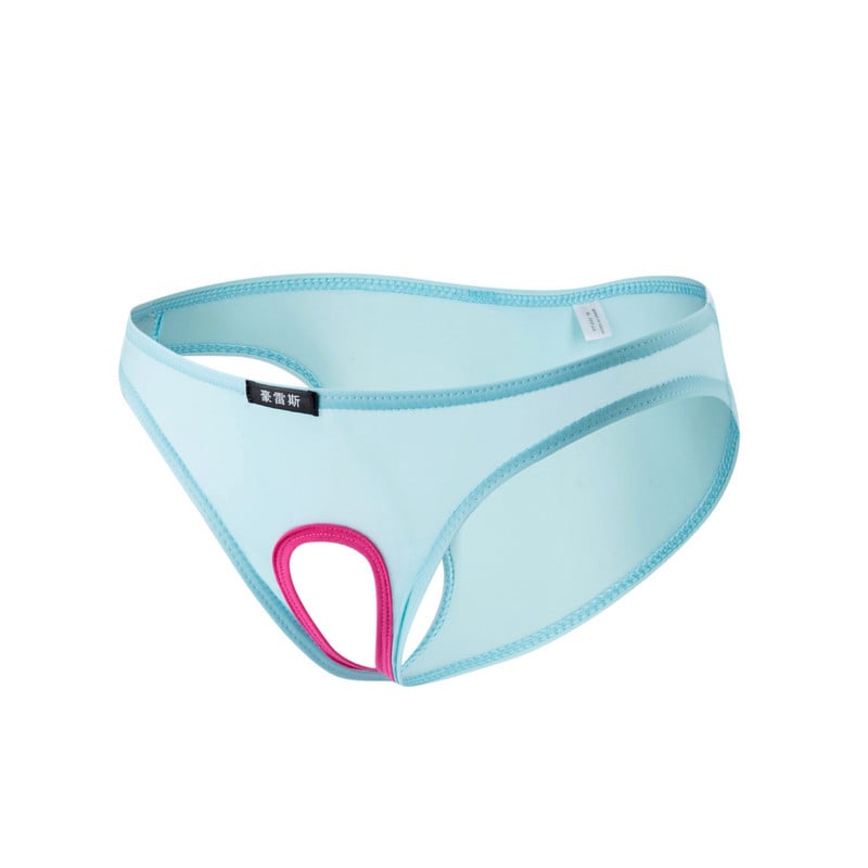 Lenjerie de corp pentru comerț exterior european și american, cu ridicata pentru bărbați, slip sexy din mătase de gheață, lenjerie sexy de mătase, tentație goală